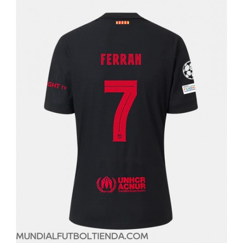 Camiseta Barcelona Ferran Torres #7 Segunda Equipación Replica 2024-25 mangas cortas